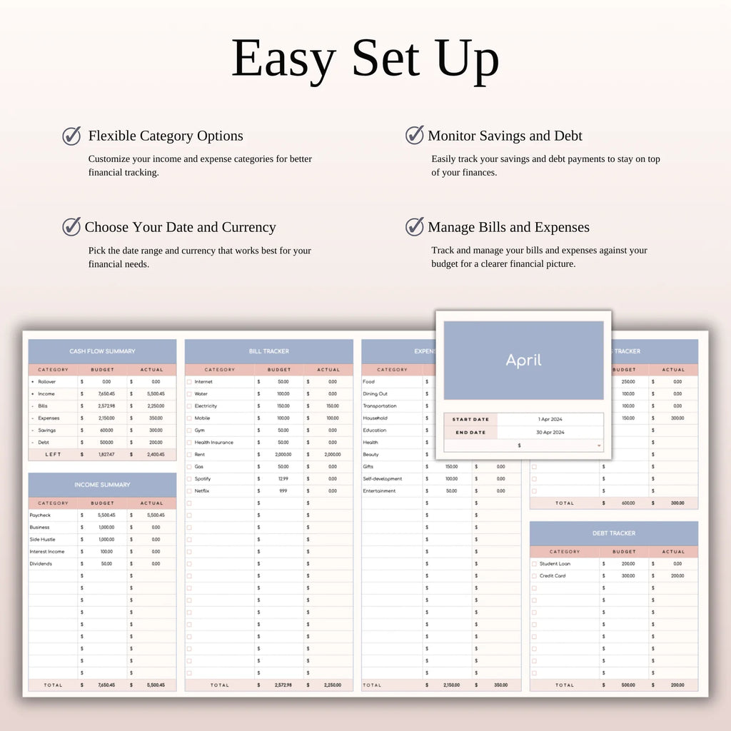 Ultimate Budget Planner (Excel & Google Sheets)