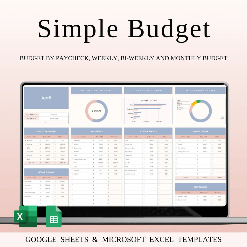 Ultimate Budget Planner (Excel & Google Sheets)